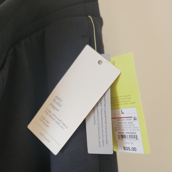 Womens Black Jogger Pants - Picture 2 of 5